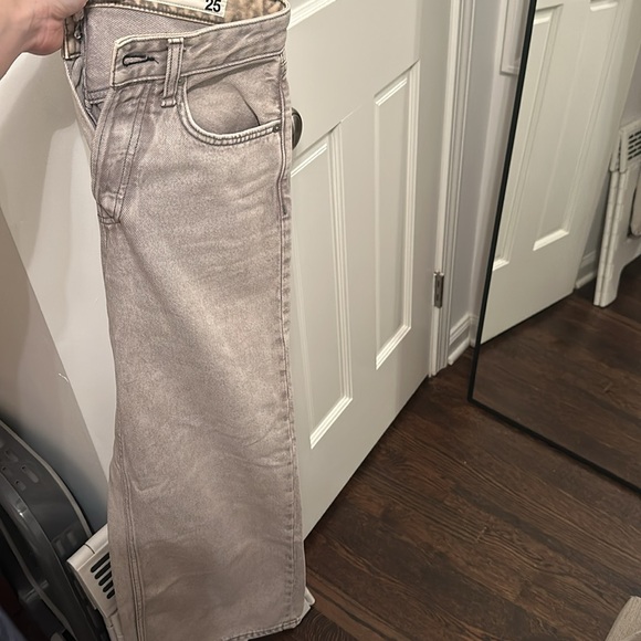 Rag and bone andi cropped wide leg acid wash denim - Picture 3 of 4